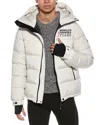 Moncler 'pramint' White Technical Nylon Down Jacket In White