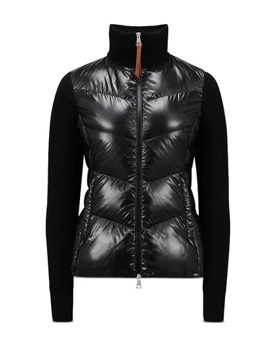 MONCLER PADDED WOOL PUFFER CARDIGAN