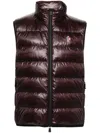 Moncler Polyester Vest In Purple