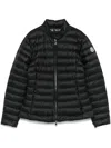 Moncler Polyamide Igelle Jacket High Collar Quilted In Black