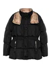 Moncler Womens Black Agneux Hooded Shell-down Jacket In Black