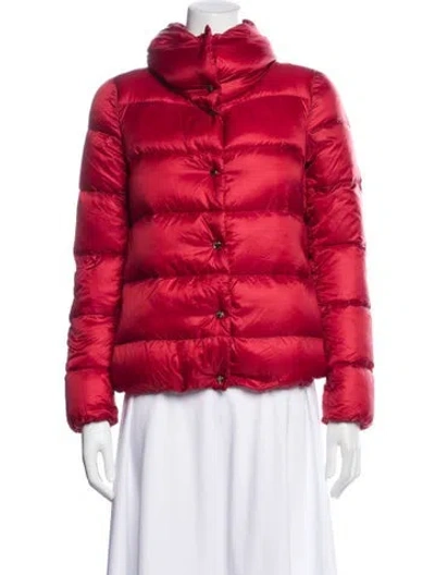 Pre-owned Moncler Puffer Jacket In Red