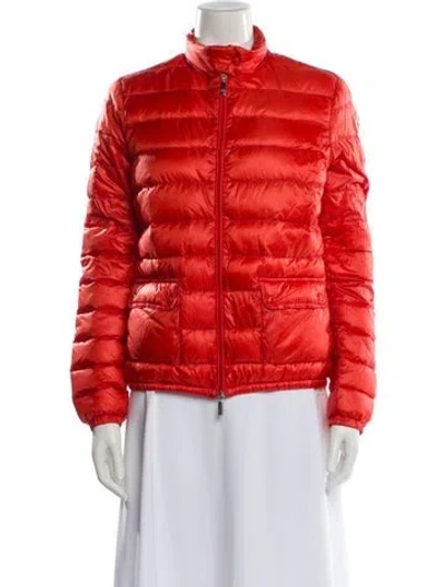 Pre-owned Moncler Puffer Jacket In Red