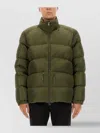 Moncler Puffer Jacket Tuileries High Collar In Green
