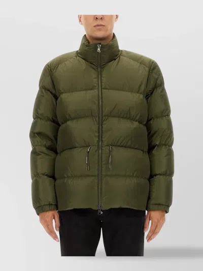 Moncler Puffer Jacket Tuileries High Collar In Green