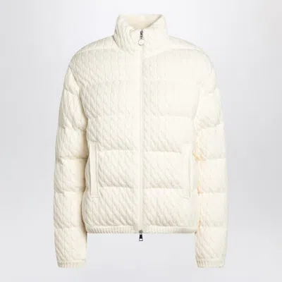 MONCLER MONCLER PUFFER JACKET WITH BRAIDS IN BLEND