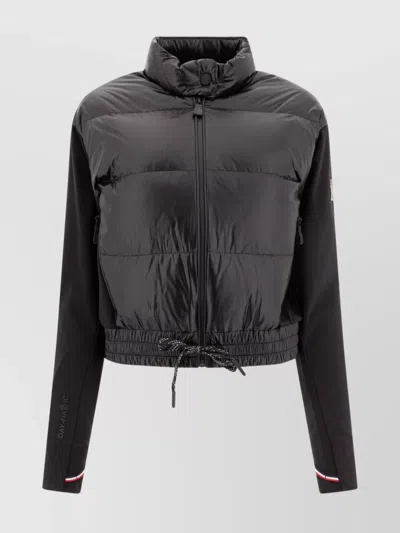 Moncler Puffer Jackets With Long Sleeves And High Collar In Black
