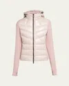 Moncler Padded Fleece Jacket In Pink