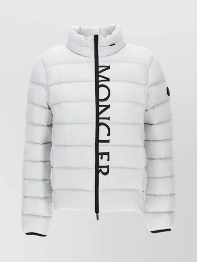 Moncler Women's Mini Quilted Down Jacket With Detachable Hood In White