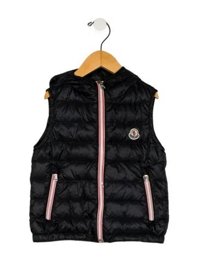 Pre-owned Moncler Babies' Puffer Vest In Black