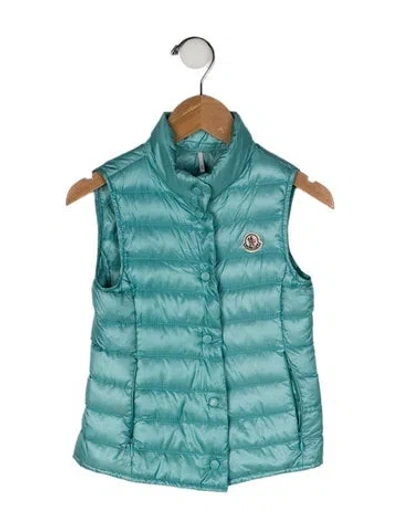 Pre-owned Moncler Babies' Puffer Vest In Green