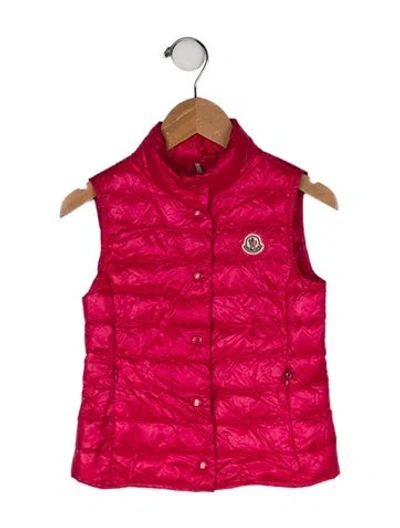 Pre-owned Moncler Babies' Puffer Vest In Pink