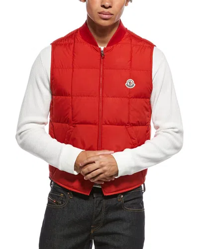 Moncler Elberton Vest In Red