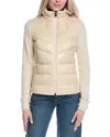 Moncler Puffer Zip-up Cardigan In White