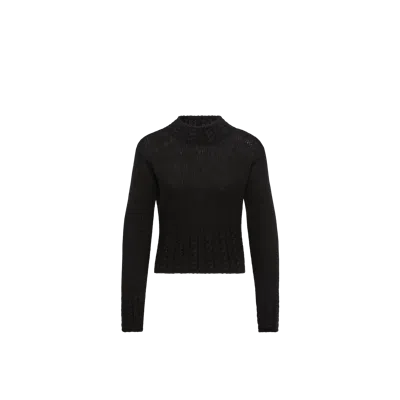 Moncler Alpaca Blend Turtleneck Sweater In Black