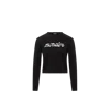 Moncler Embroidered Logo Wool Blend Sweater In Black