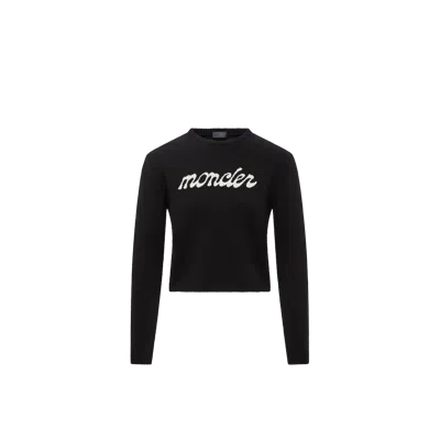 Moncler Pull En Laine Et Cachemire À Logo Brodé