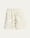 Moncler Macramé Shorts In Miscellaneous