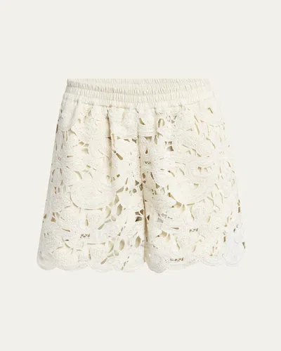 MONCLER PULL-ON CROCHET SHORTS