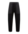 Moncler Cotton Joggers Elastic Waistband In Black