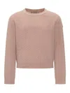 Moncler Pullover Sweater - Mini Fit In Rosa