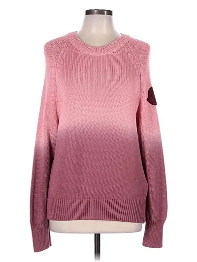 Pre-owned Moncler Pullover Sweater In Pink