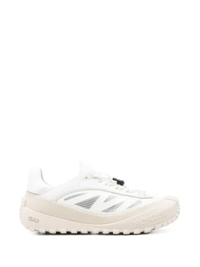 Moncler Trailgrip Lp Sneakers Mesh Panels Pull Tab In White