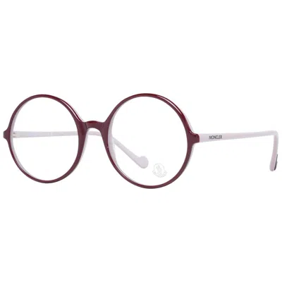 Moncler Purple Women Optical Frames In Burgundy