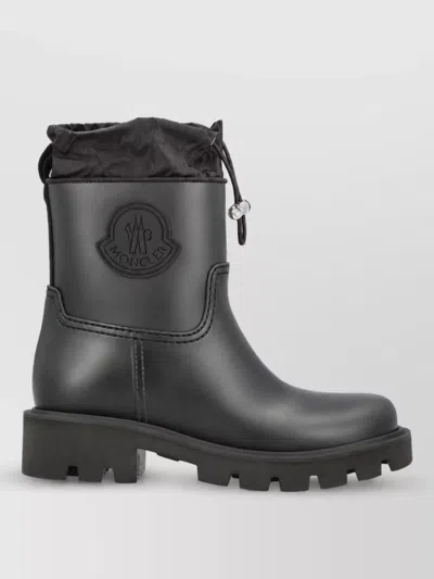 Moncler Pvc Ankle Boots In Black