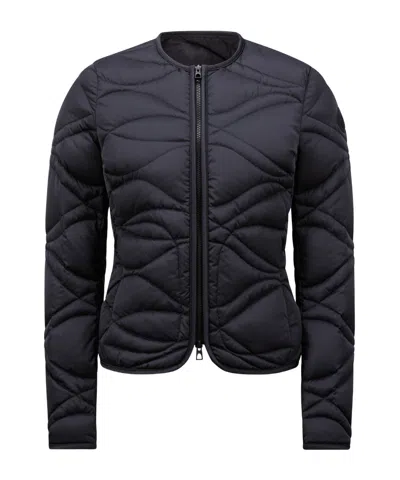 Moncler Pyrope Short Down Jacket In Blue