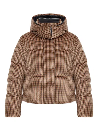MONCLER QUIERZY HOUNDSTOOTH-PATTERN PADDED JACKET