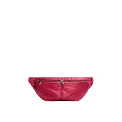 Moncler Quilted Belt Bag In Red