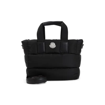 Moncler Quilted Black Shopper Bag