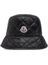 Moncler Logo Quilted Shell Bucket Hat