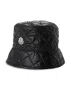 Moncler Quilted Bucket Hat In Black