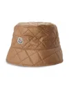 Moncler Quilted Bucket Hat In Tan