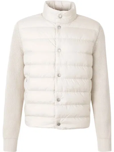 Moncler Gesteppter Cardigan In 20f Cream