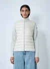 Moncler Quilted Wool Jacket Feather Insert In Yellow