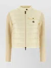 Moncler Padded Cardigan Sweaters And Cardigans White In Neutral