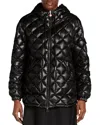 Moncler Quilted Coat In Black