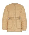 Moncler Alleuze Quilted Down Jacket In Beige