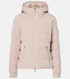 Moncler Daunenjacke Aus Frottee In Beige