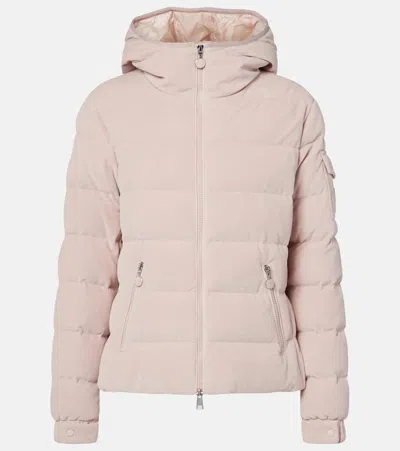 Moncler Daunenjacke Aus Frottee In Beige