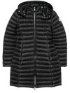 Moncler Hooded Down Jacket In Black
