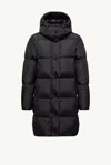 Moncler Quilted Down Down Coat In Black