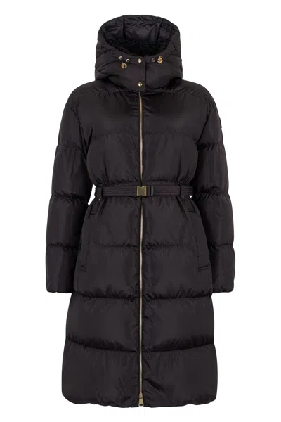 Moncler Quilted Down Down Jacket In Black
