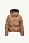 Moncler Quilted Down Down Jacket In Caramel