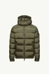 Moncler Quilted Down Down Jacket In Khaki