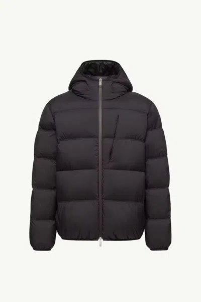 Moncler Quilted Down Down Jacket In Black