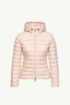 Moncler Quilted Down Down Jacket In Pink